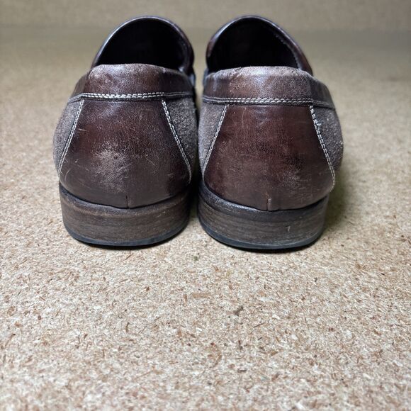 John Varvatos Thompson Venetian loafers in brown suede Size 13 main image 7